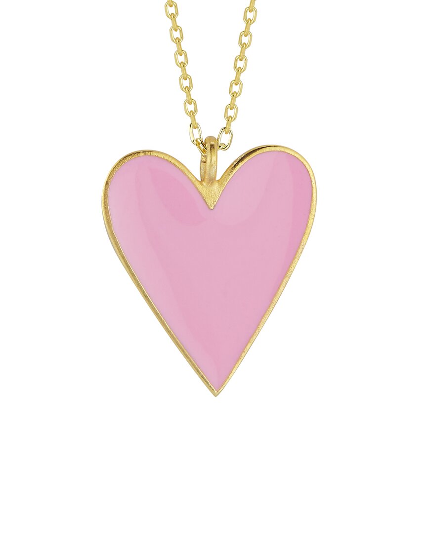 Sphera Milano 14k Over Silver Enamel Necklace