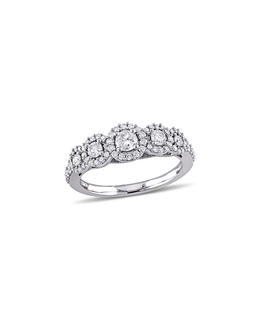 Rina Limor 10k 0.76 Ct. Tw. Diamond Halo Ring