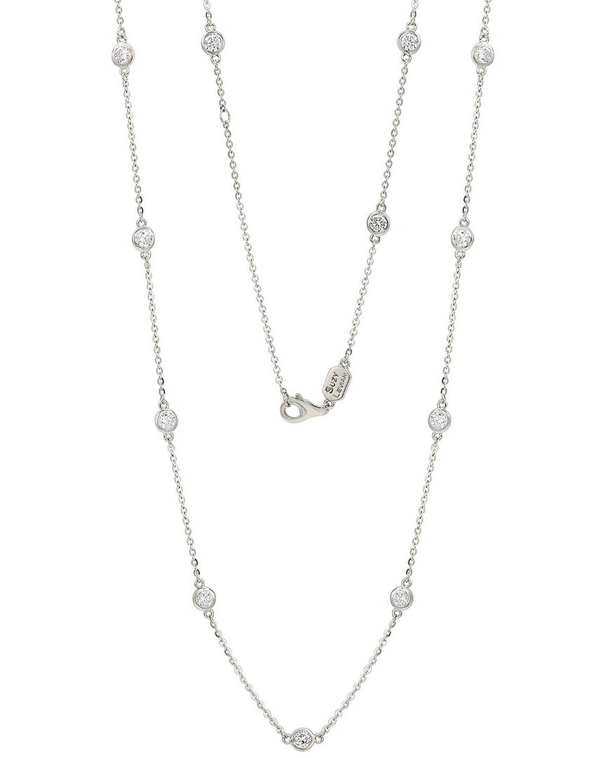 Suzy Levian 14k 0.80 Ct. Tw. Diamond Station Necklace