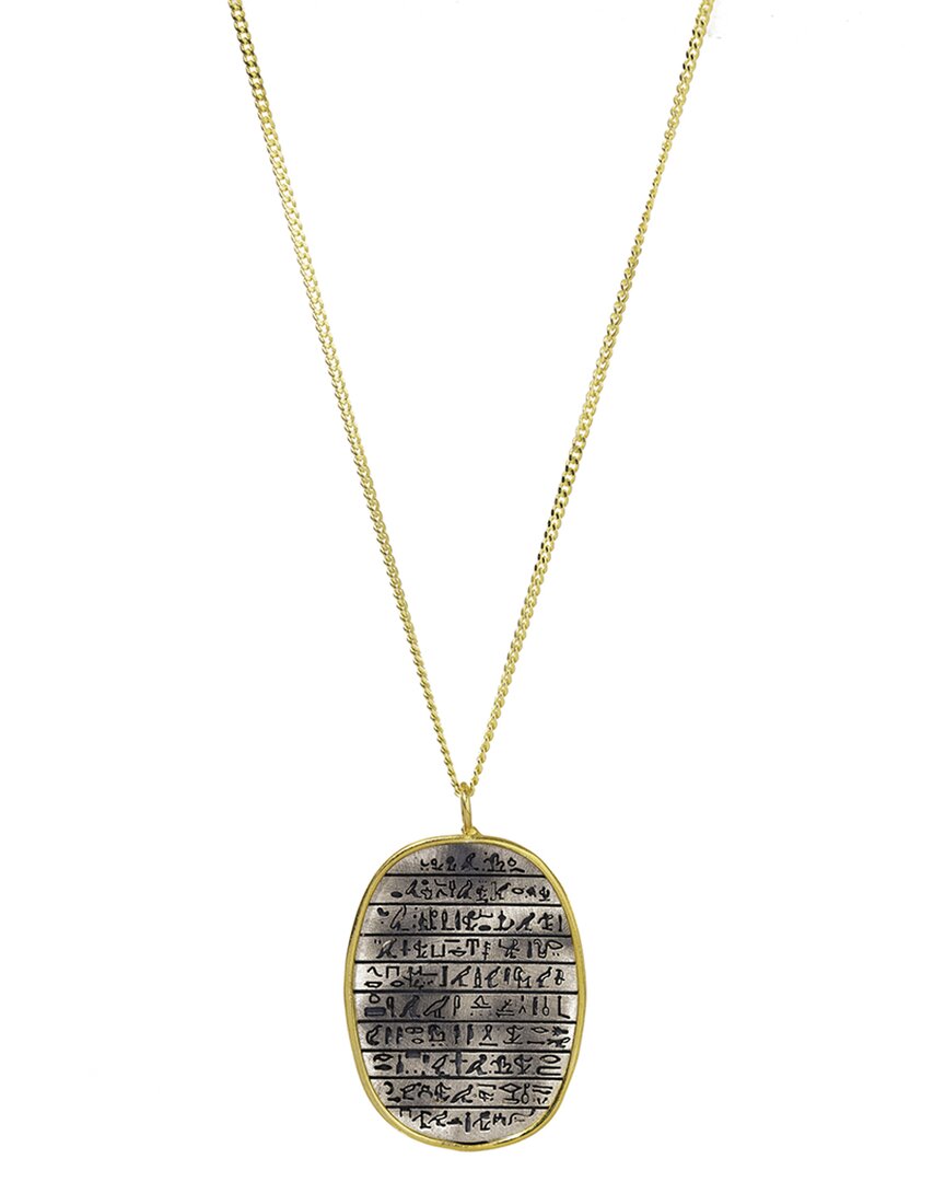 Ebru Jewelry Protection & Luck Silver Pendant Necklace In Gold
