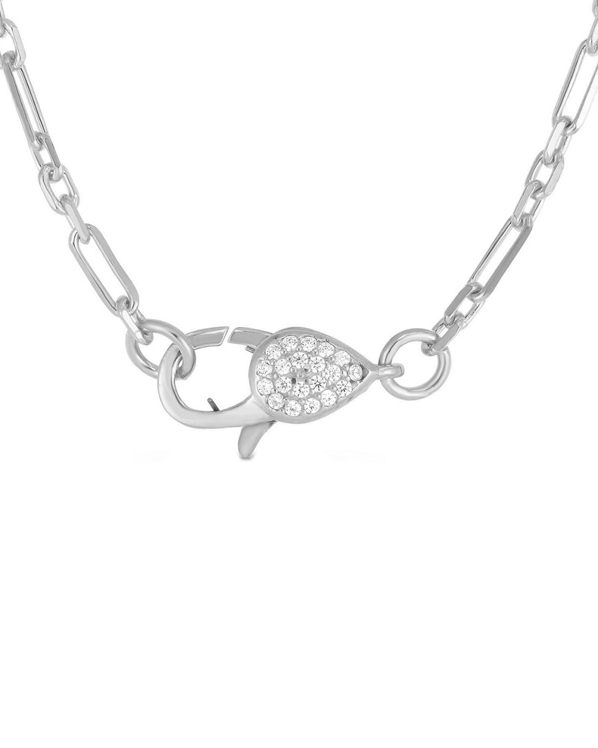 Sphera Milano 14k Over Silver Cz Necklace