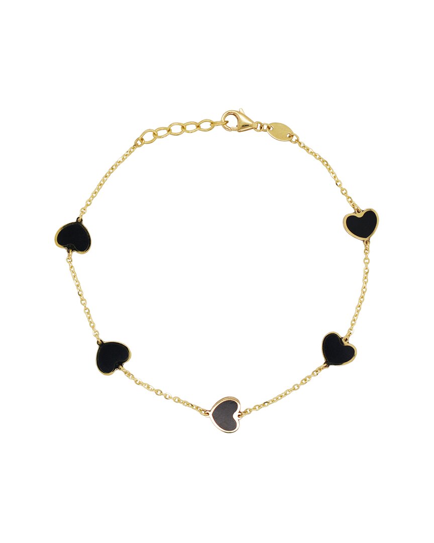 Sabrina Designs 14k Coral Enamel Chain Bracelet