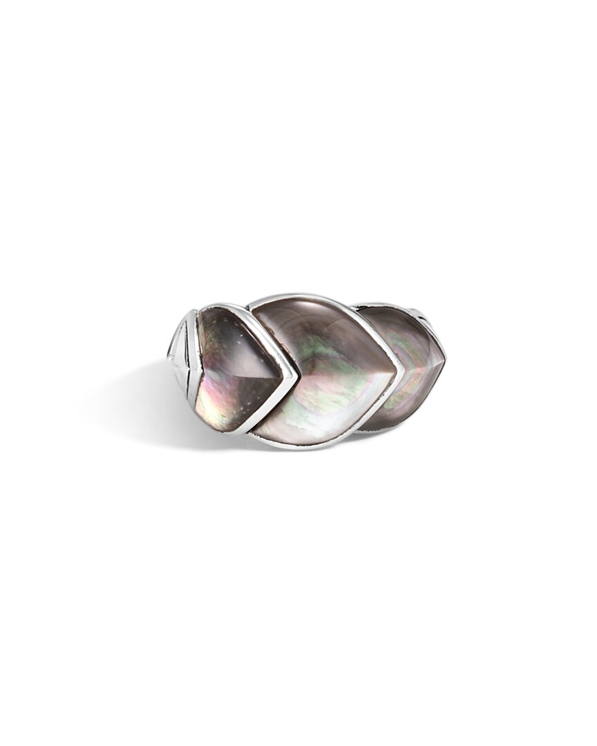 John Hardy Legends Silver Pearl Medium Naga Ring