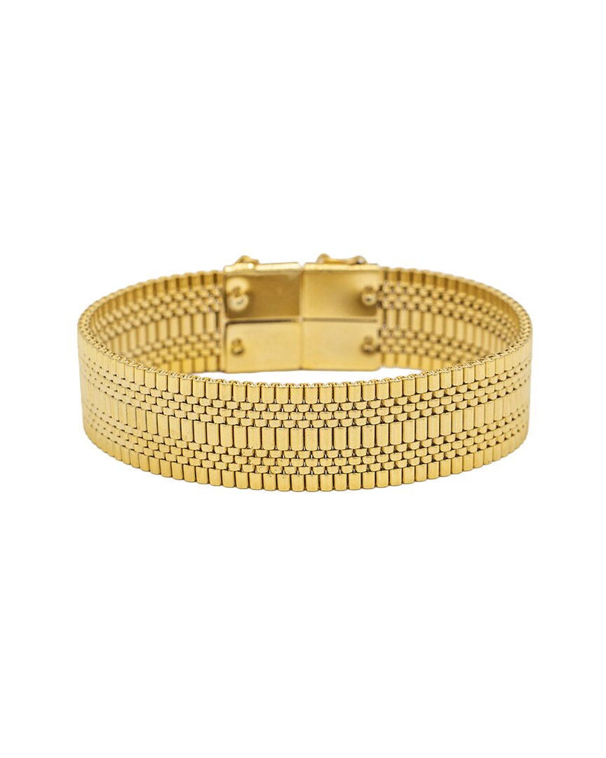 Eye Candy La Rebecca Mesh Stackable Bracelet In Gold