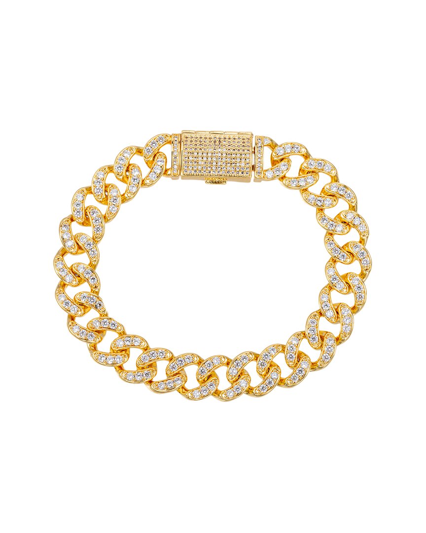 Eye Candy La Suzy Cuban Link Cz Stackable Bracelet In Multi