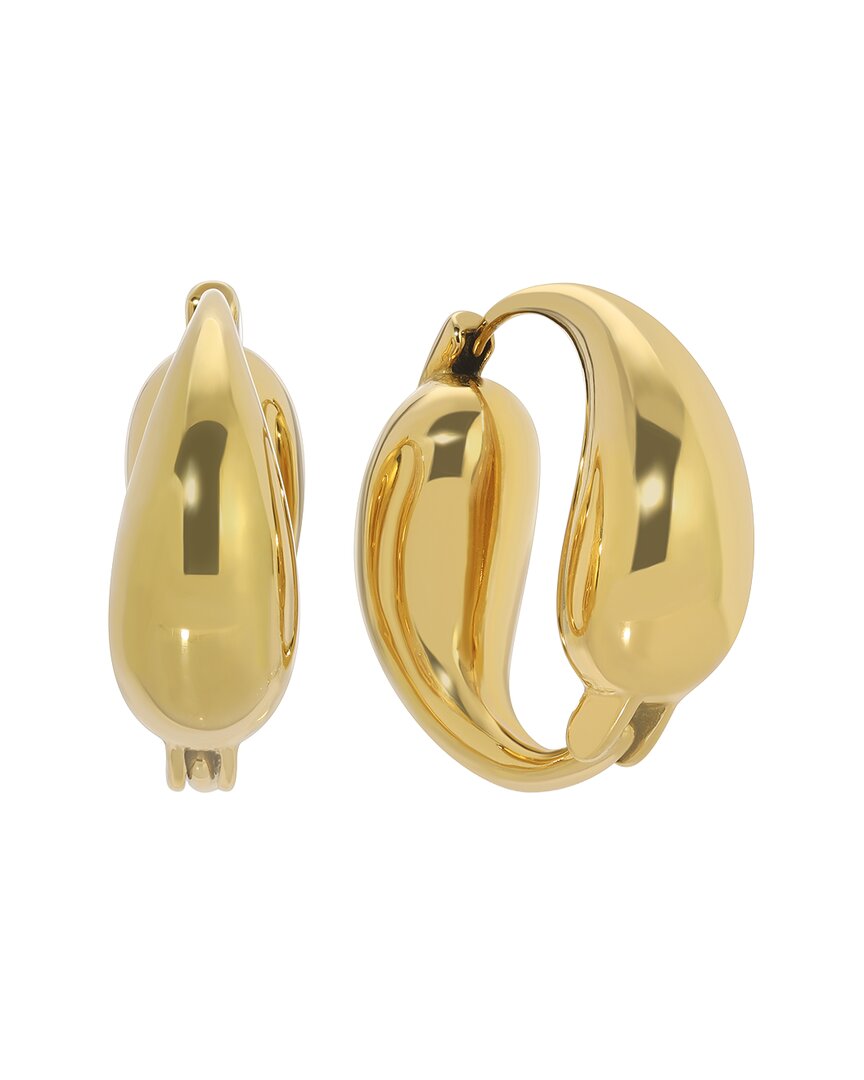 Eye Candy La Valeria Hoop Drop Earrings In Gold