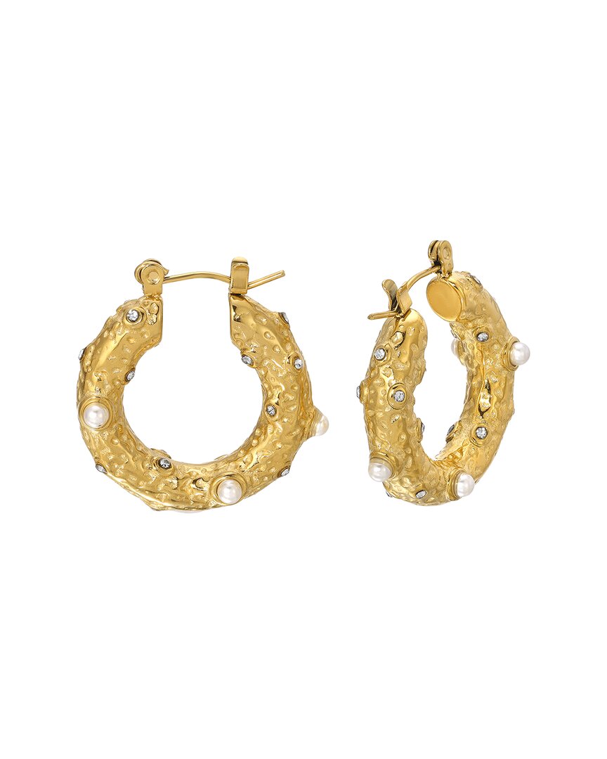 Eye Candy La Bella Loop Golden Drop Earring In Gold