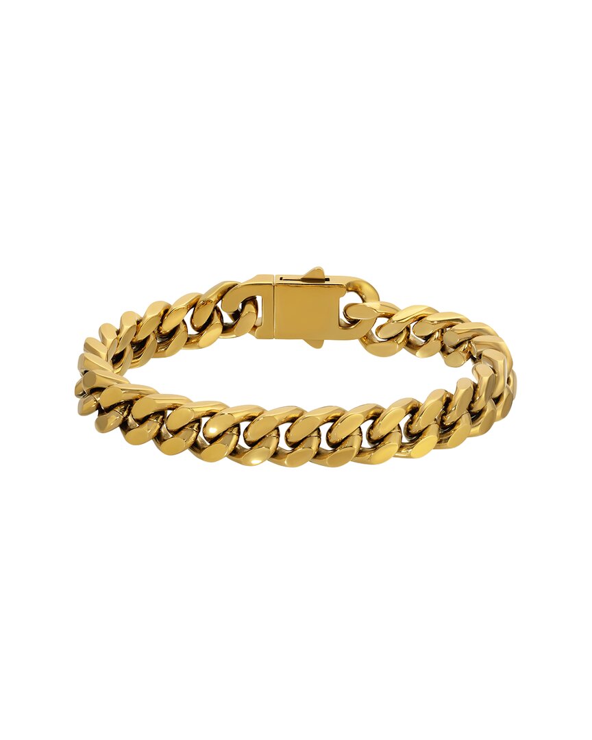 Eye Candy La Dennis Cuban Link Chain Bracelet In Gold