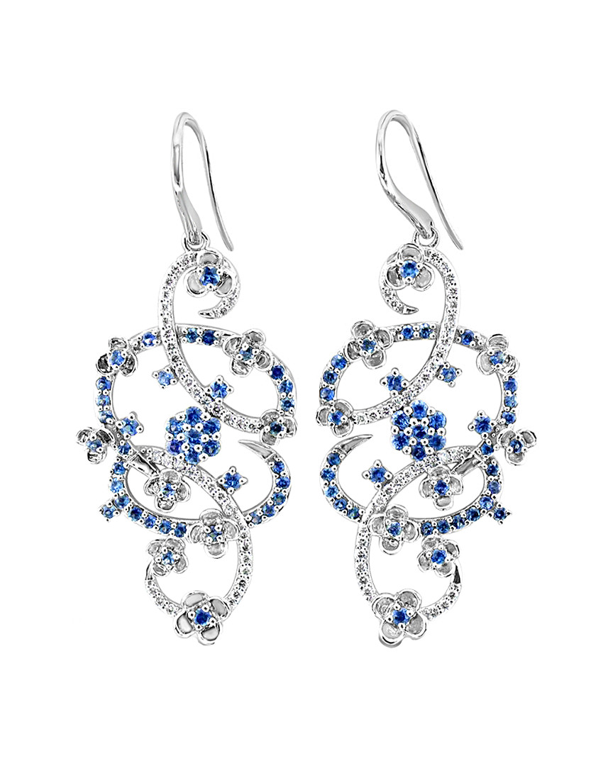 Le Vian 14k 2.07 Ct. Tw. Diamond & Sapphire Earrings