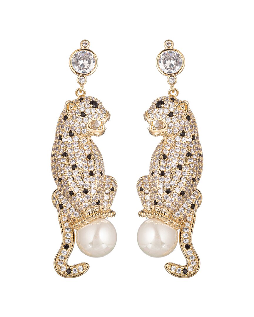 Eye Candy La Cz Leopard Earrings