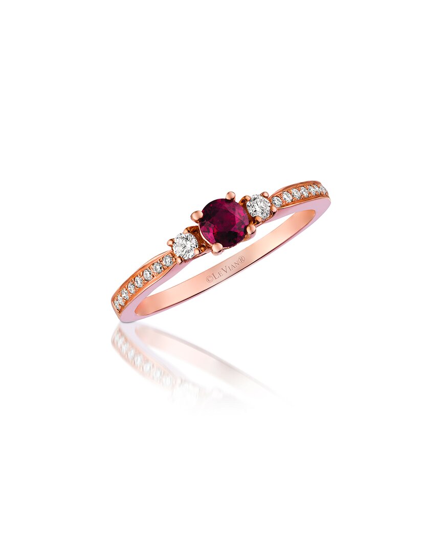 Le Vian ® 14k Strawberry Gold® 0.41 Ct. Tw. Diamond & Ruby Ring