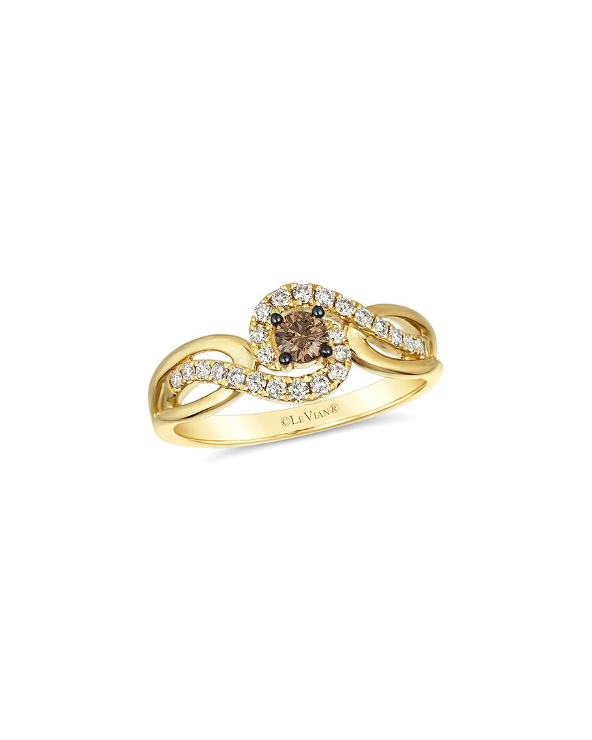 Le Vian 14k Y/g Ring 0.42 Dia In Gold