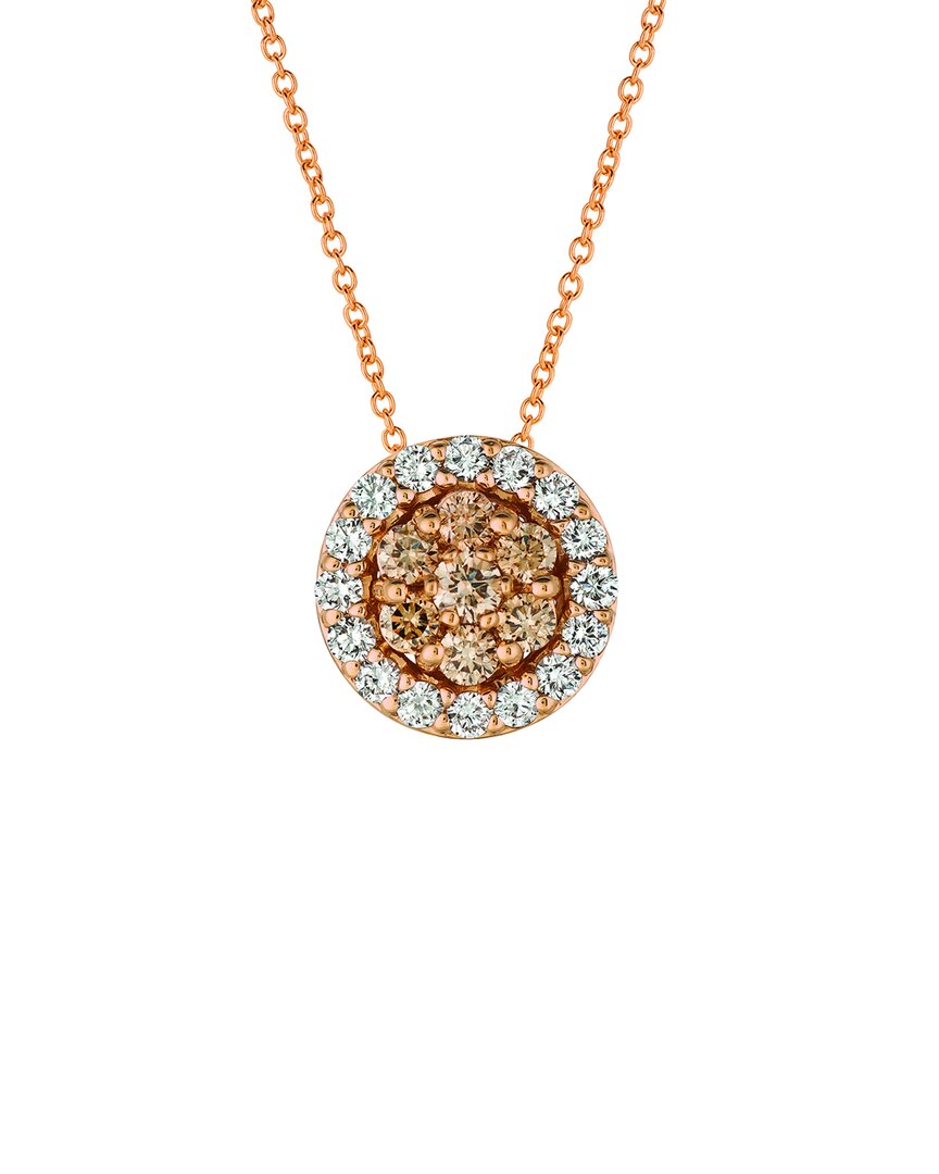 Le Vian 14k R/g Pend 0.65 Dia In Gold