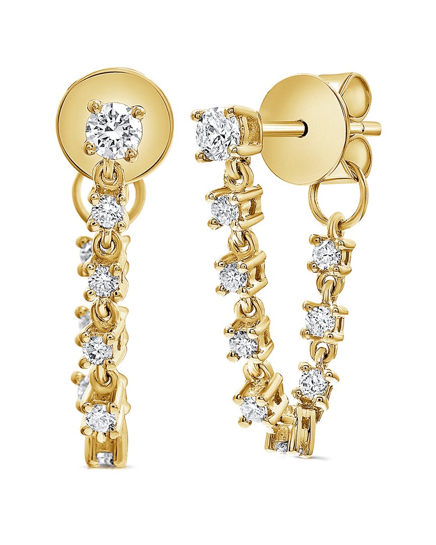 Sabrina Designs 14k 0.61 Ct. Tw. Diamond Chain Earrings