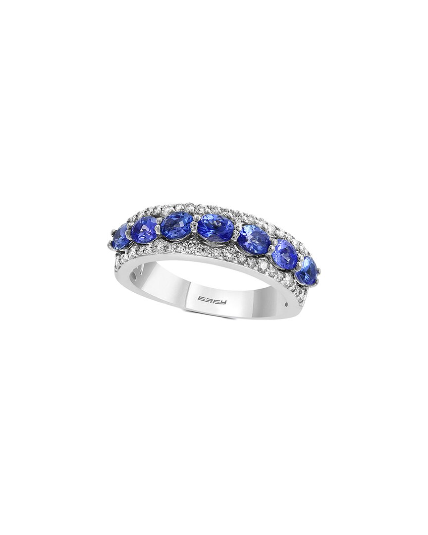 Effy Fine Jewelry 14k 1.23 Ct. Tw. Diamond & Tanzanite Ring
