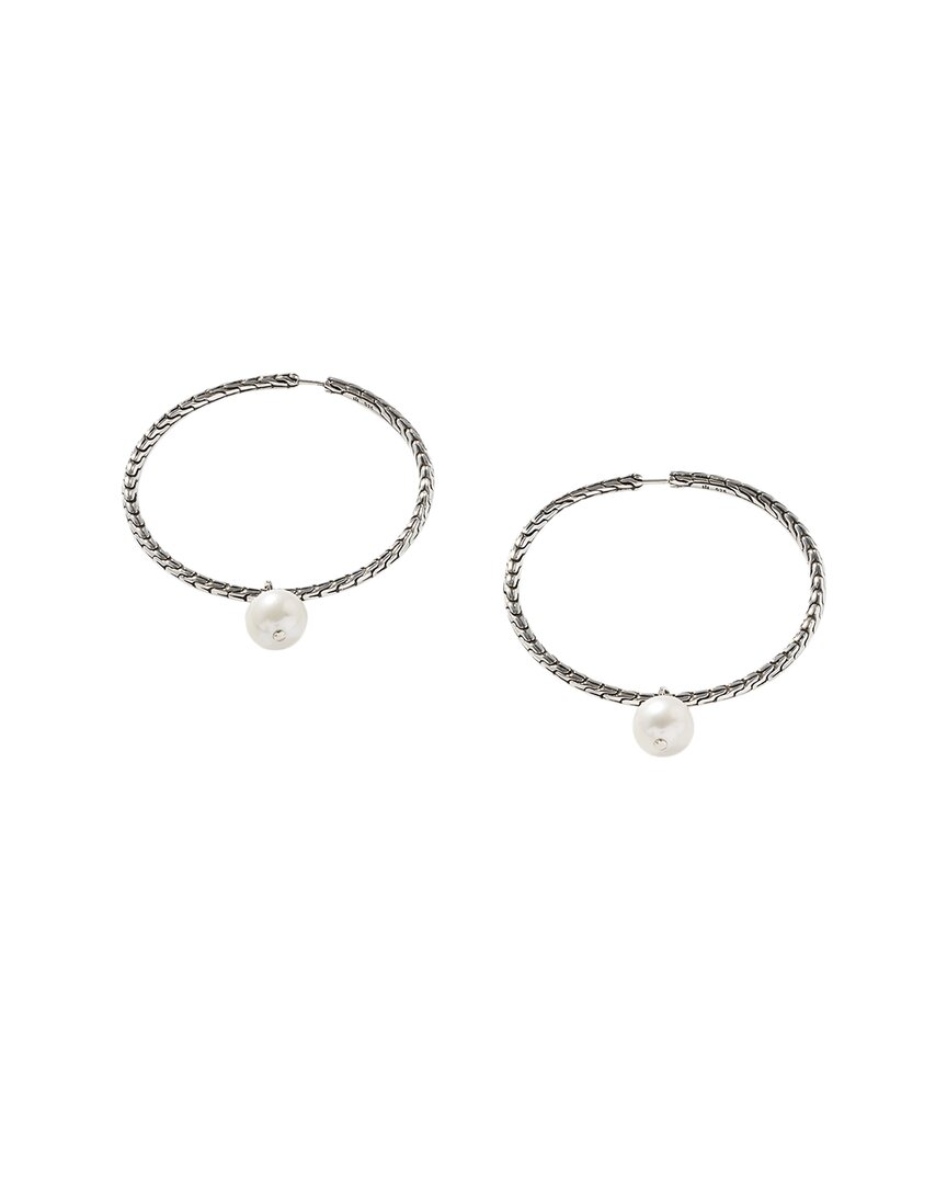 John Hardy Silver 9-9.5mm Pearl Essentials Earrings
