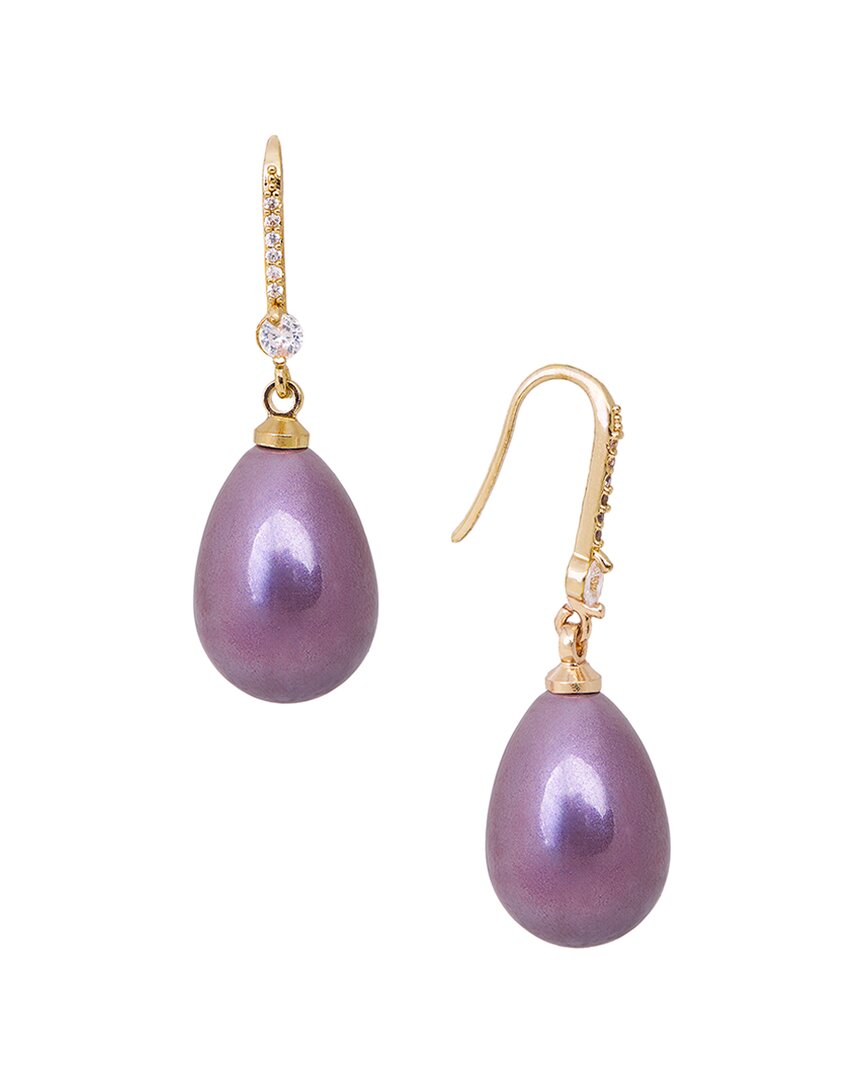 Saachi Colored Pearl Dangle Earrings In Gold