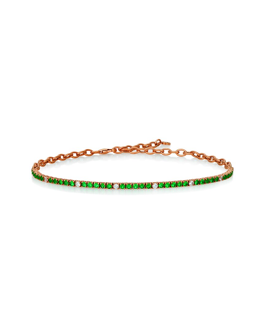 Le Vian ® 14k Rose Gold 1.07 Ct. Tw. Emerald Adjustable Bracelet
