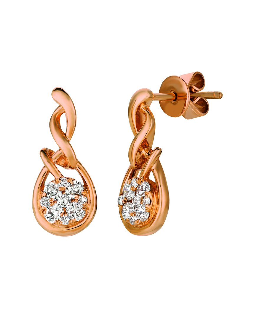 Le Vian 14k Strawberry Gold 0.32 Ct. Tw. Diamond Earrings