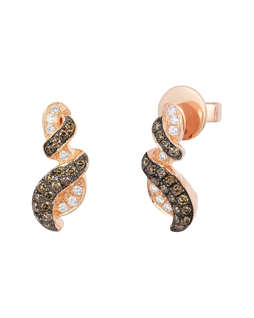 Le Vian 14k Strawberry Gold 0.38 Ct. Tw. Diamond Earrings