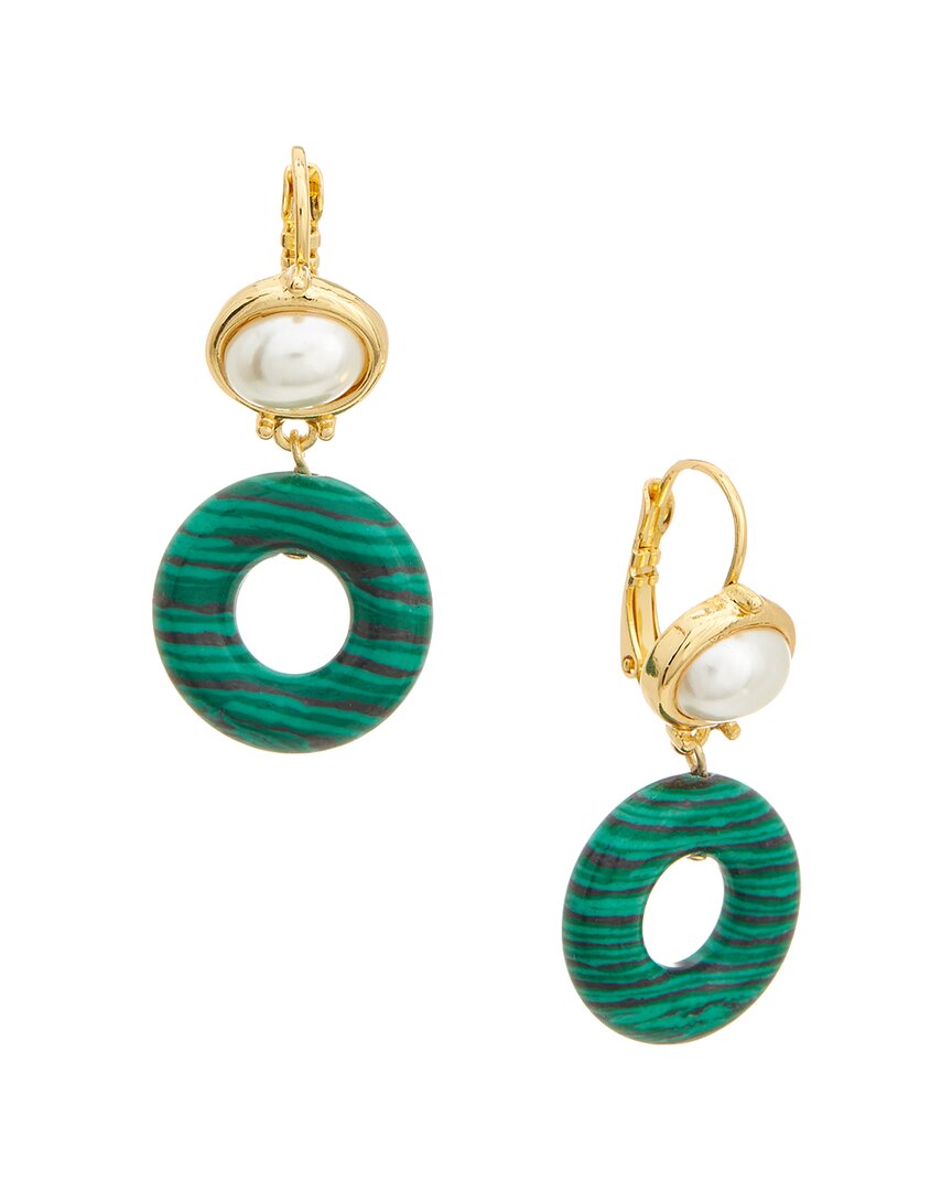 Kenneth Jay Lane Dangle Earrings In Green