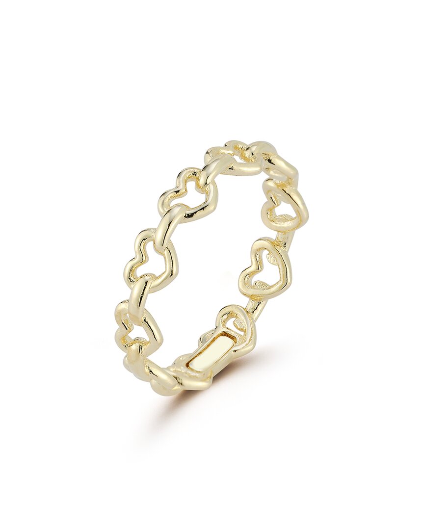Italian Gold 14k  Heart Link Ring