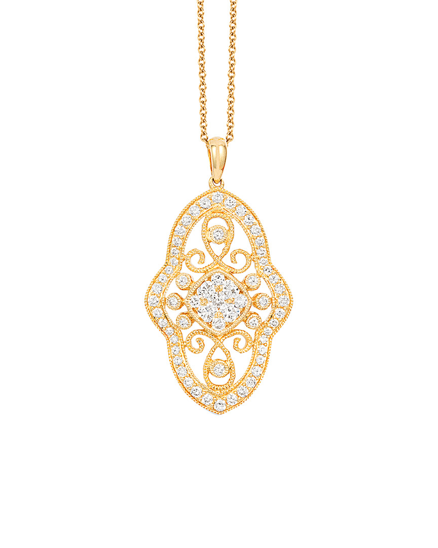 Le Vian 14k Honey Gold 0.90 Ct. Tw. Diamond Pendant Necklace