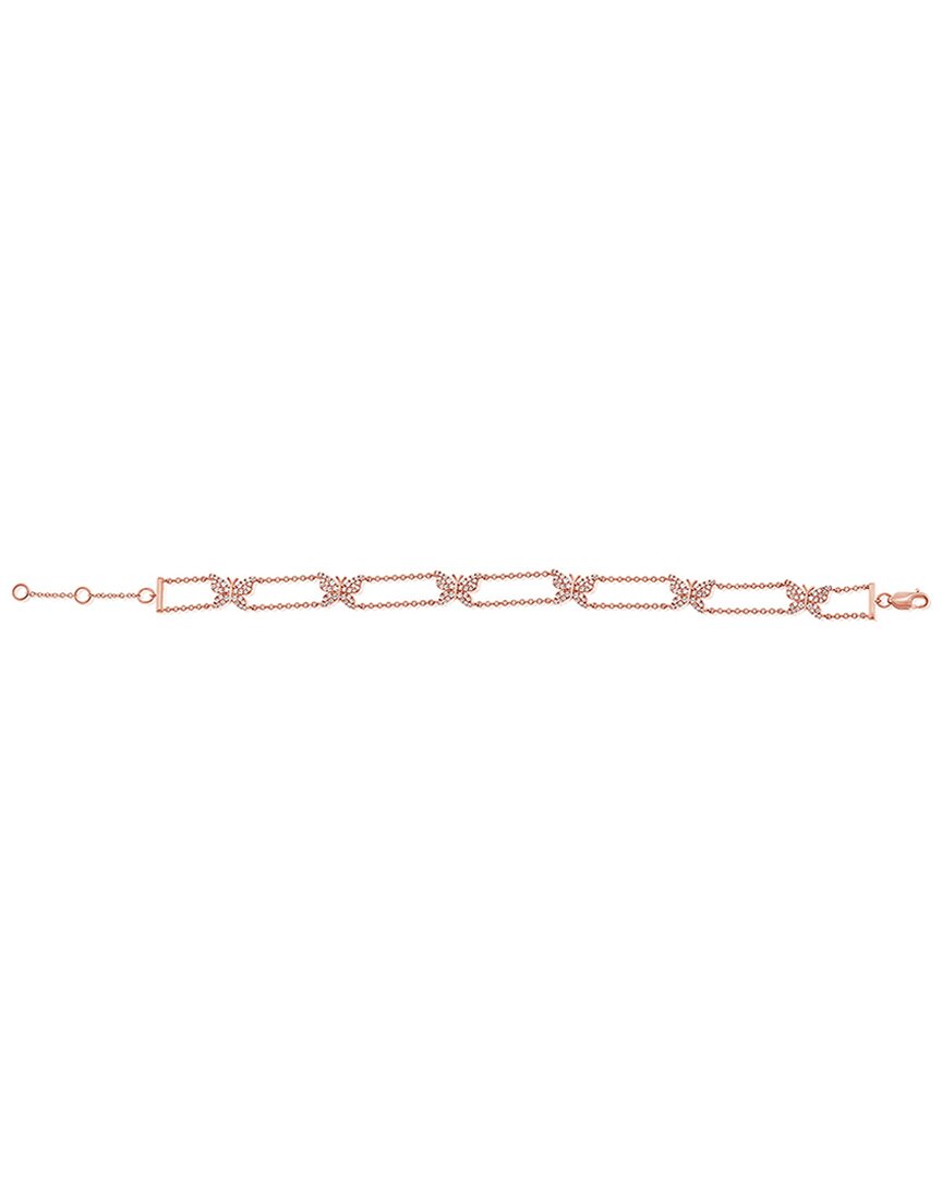 Sabrina Designs 14k Rose Gold 0.49 Ct. Tw. Diamond Link Bracelet