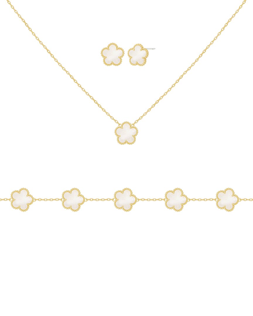 Jankuo Flower 14k Plated Bracelet In Gold