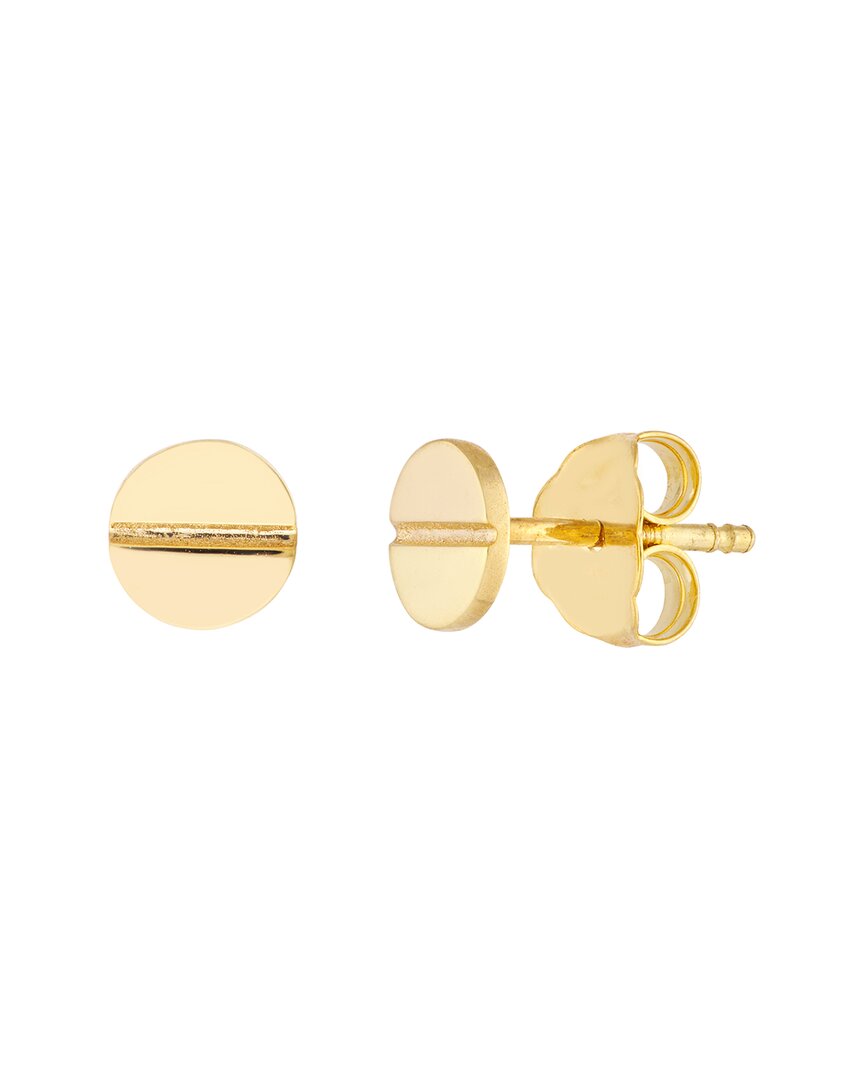 Hawley St Screw Stud Earrings On Post Back In Brown