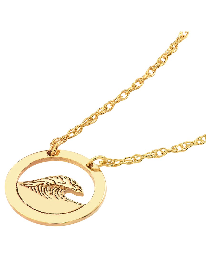 Hawley St So You Wave Open Circle Necklace In Gold