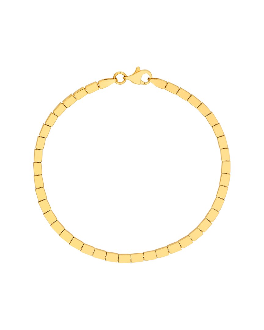 Hawley St Rectangle Link Bracelet In Gold