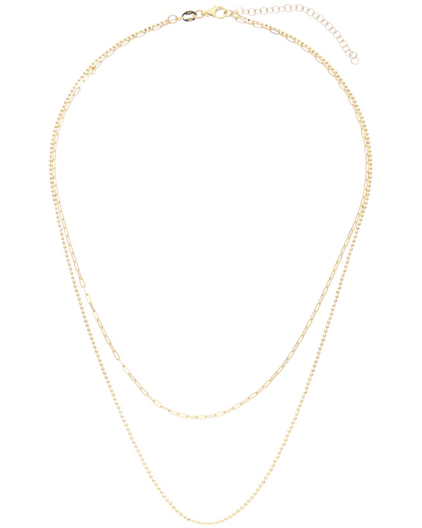 Argento Vivo Vermeil Chain Necklace In Gold
