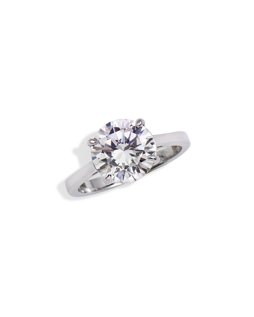 Savvy Cie Silver Cz Solitaire Ring