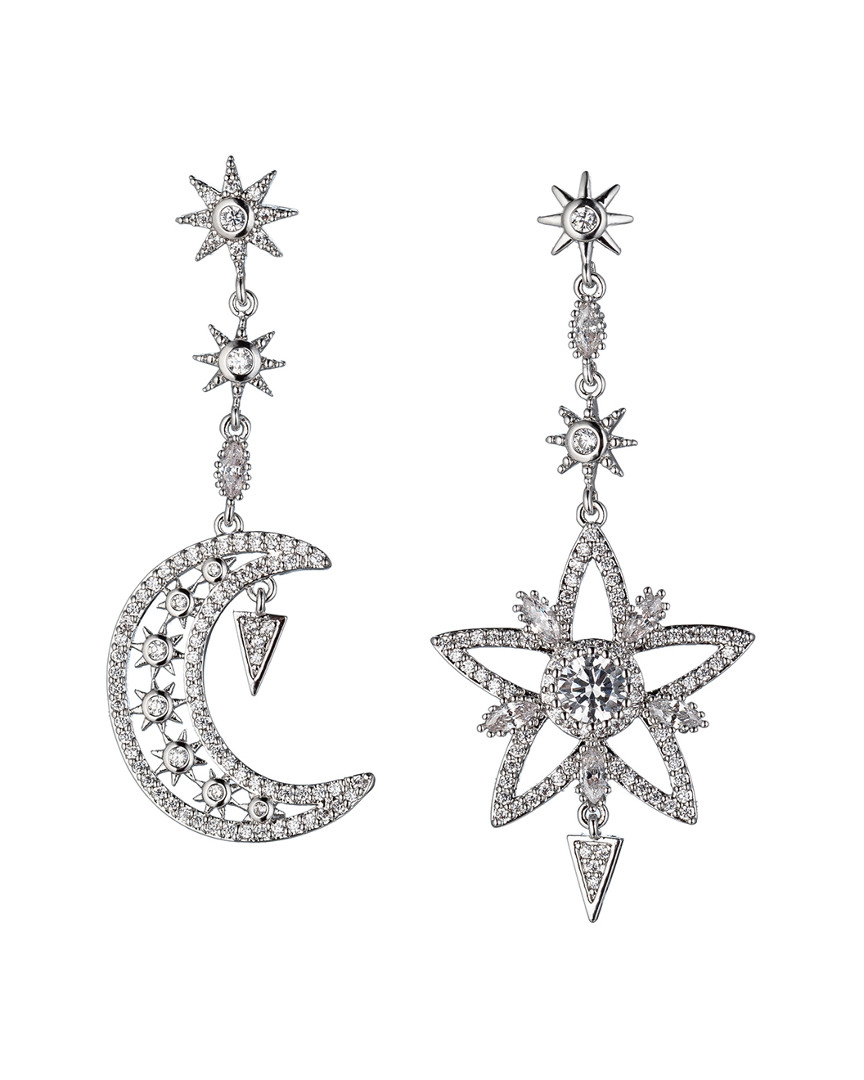 Eye Candy La The Luxe Collection Cz Sun & Moon Drop Earrings