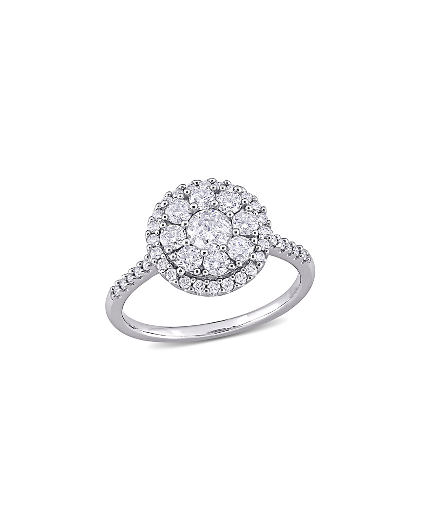 Rina Limor 10k 1.02 Ct. Tw. Diamond Halo Ring