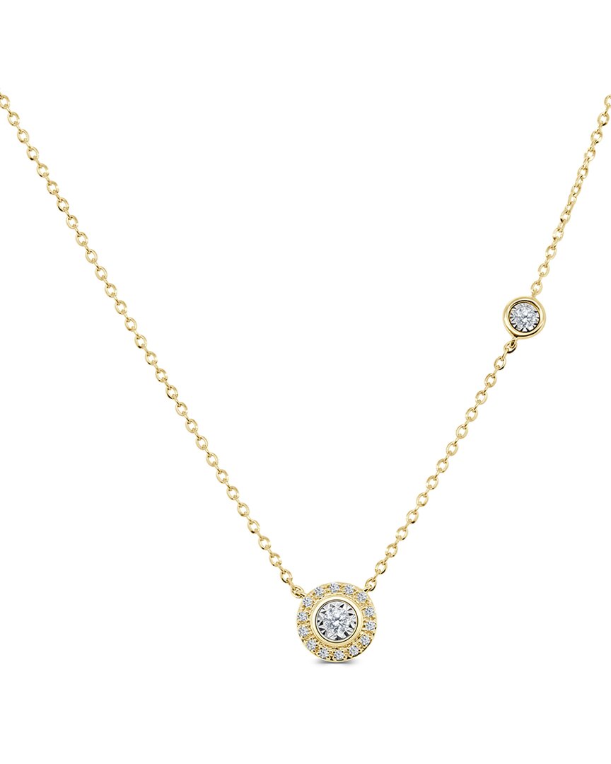Sabrina Designs 14k 0.10 Ct. Tw. Diamond Pave Heart Necklace In Gold