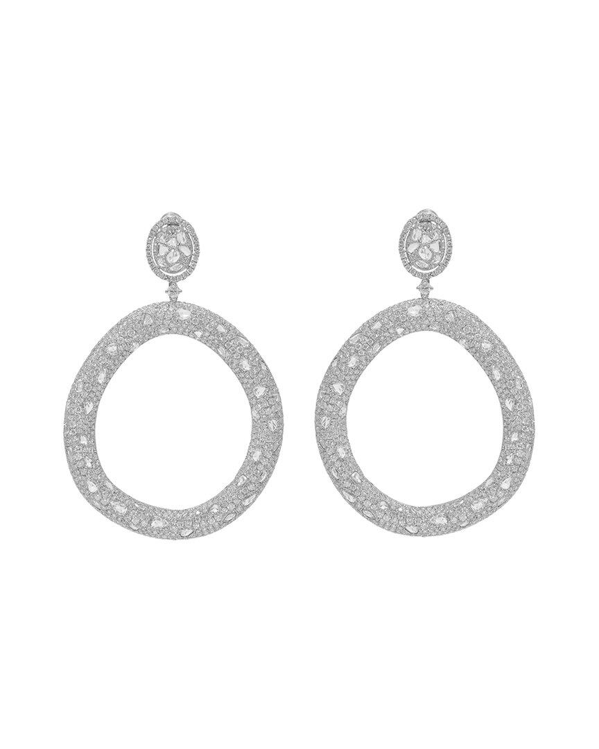 DIANA M. DIANA M. FINE JEWELRY 18K 14.71 CT. TW. DIAMOND EARRINGS