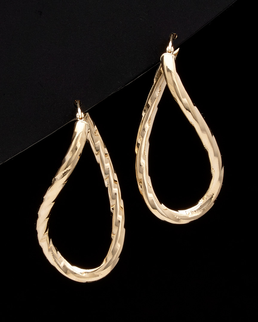 Italian Gold Curved Hoops