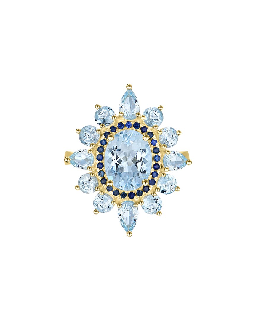 Kai Fine Jewelry 14k 3.50 Ct. Tw. Gemstone Cocktail Ring In Blue