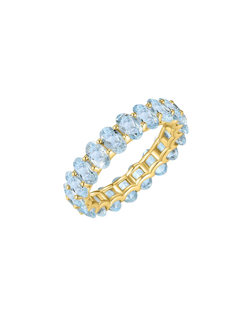 Kai Fine Jewelry 14k 4.50 Ct. Tw. Aquamarine Eternity Ring