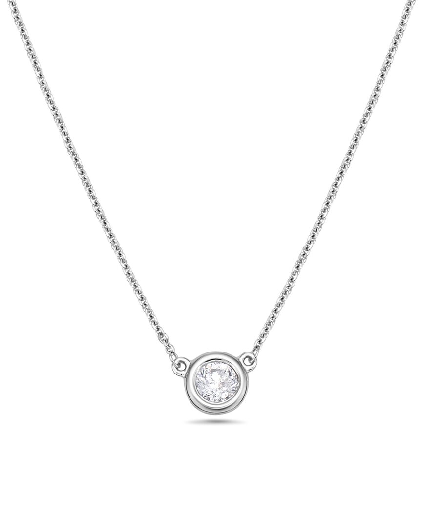 Shop Forever Creations Signature Forever Creations 14k 0.40 Ct. Tw. Diamond Solitaire Necklace