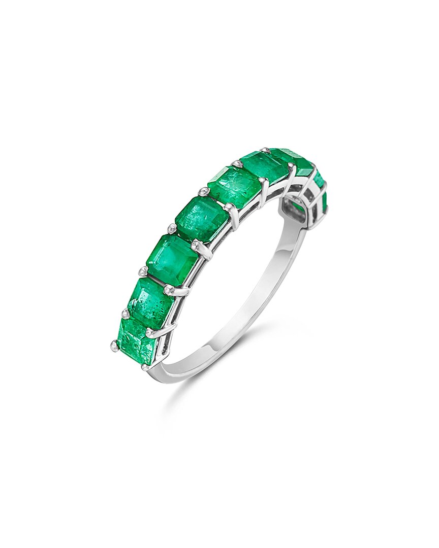 Forever Creations Signature Forever Creations 14k 1.97 Ct. Tw. Emerald Half-eternity Ring