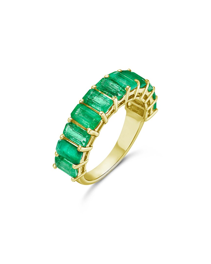 Forever Creations Signature Forever Creations 14k 3.00 Ct. Tw. Emerald Half-eternity Ring