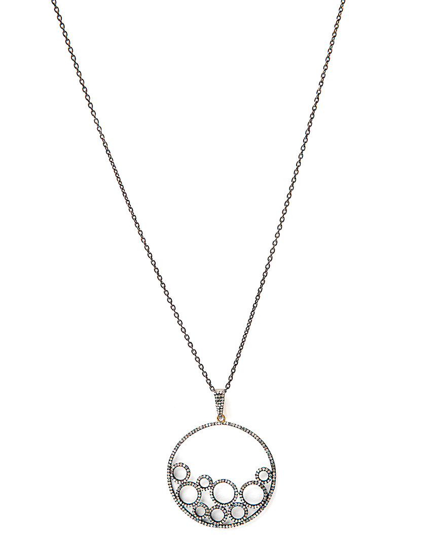 Rivka Friedman Signature Collection 14k Clad & Silver 1.85 Ct. Tw. Champagne Diamond 37in Necklace