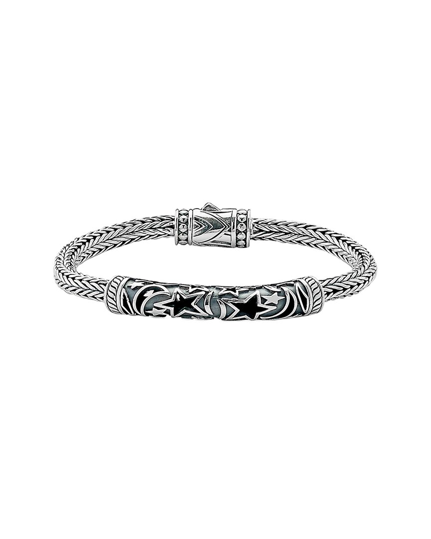 Samuel B. Silver Moon & Star Bracelet