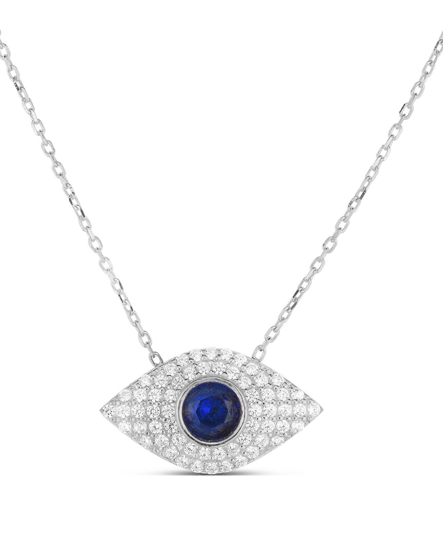 Sphera Milano Silver Cz Evil Eye Necklace