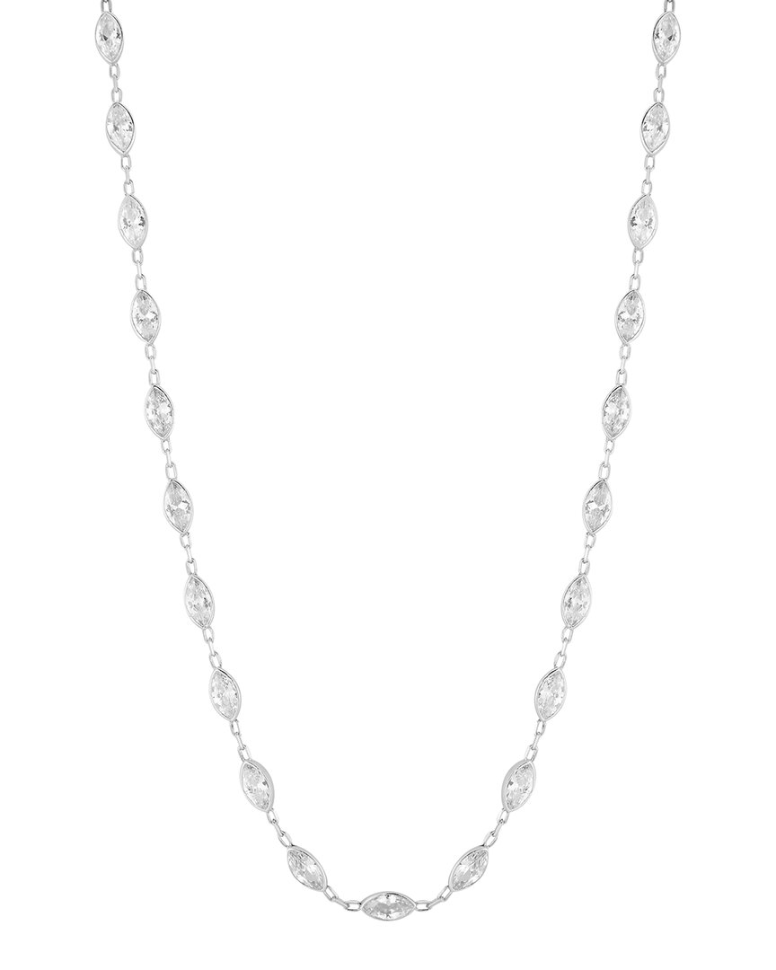 Sphera Milano Silver Cz Choker Necklace