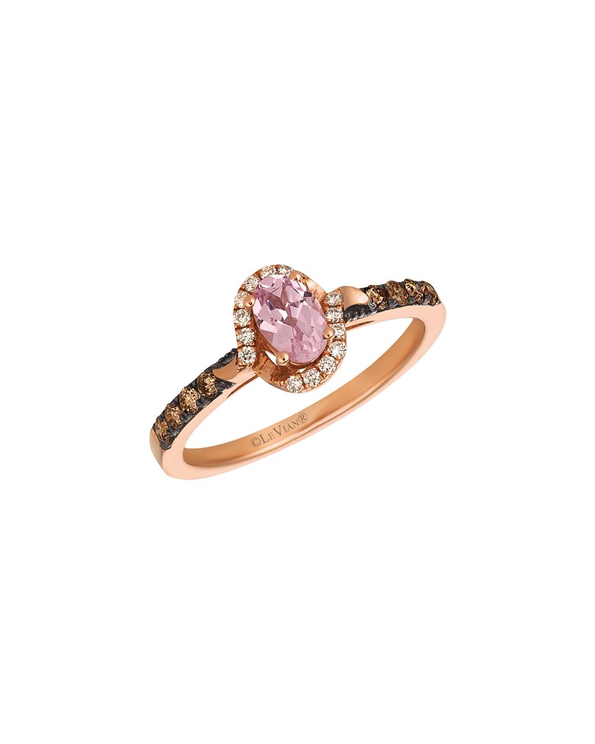 Le Vian ® 14k Strawberry Gold® 0.62 Ct. Tw. Diamond & Rose Spinel Ring