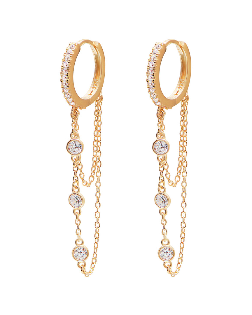 Gabi Rielle Gold Over Silver Cz Earrings